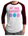 Lil' Egg Hunter - Easter - Pink Adult Raglan Shirt by TooLoud-TooLoud-White-Cardinal-X-Small-Davson Sales