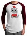 Mr. Whiskerton Santa Suit - Christmas Adult Raglan Shirt by TooLoud-TooLoud-White-Cardinal-X-Small-Davson Sales