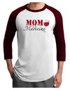 Mom Medicine Adult Raglan Shirt-TooLoud-White-Cardinal-X-Small-Davson Sales