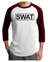 SWAT Team Logo - Text Adult Raglan Shirt by TooLoud-TooLoud-White-Cardinal-X-Small-Davson Sales