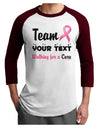 Personalized Team -Name- Breast Cancer Walk - Walking for a Cure Adult Raglan Shirt-TooLoud-White-Cardinal-X-Small-Davson Sales