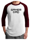 Gamer Dad Adult Raglan Shirt by TooLoud-TooLoud-White-Cardinal-X-Small-Davson Sales