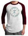 The Ultimate Pi Day Emblem Adult Raglan Shirt by TooLoud-TooLoud-White-Cardinal-X-Small-Davson Sales