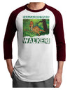 Parasaurolophus Walkeri - With Name Adult Raglan Shirt-TooLoud-White-Cardinal-X-Small-Davson Sales