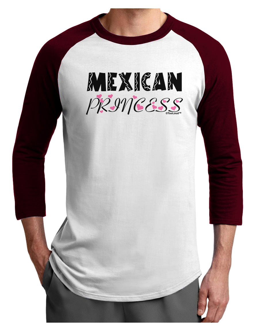 Mexican Princess - Cinco de Mayo Adult Raglan Shirt by TooLoud-TooLoud-White-Black-X-Small-Davson Sales