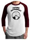 Future Astronaut Adult Raglan Shirt-TooLoud-White-Cardinal-X-Small-Davson Sales