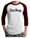 Dad Swag Text Adult Raglan Shirt by TooLoud-TooLoud-White-Cardinal-X-Small-Davson Sales