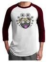 TooLoud Pug Life Hippy Adult Raglan Shirt-Mens-Tshirts-TooLoud-White-Cardinal-X-Small-Davson Sales