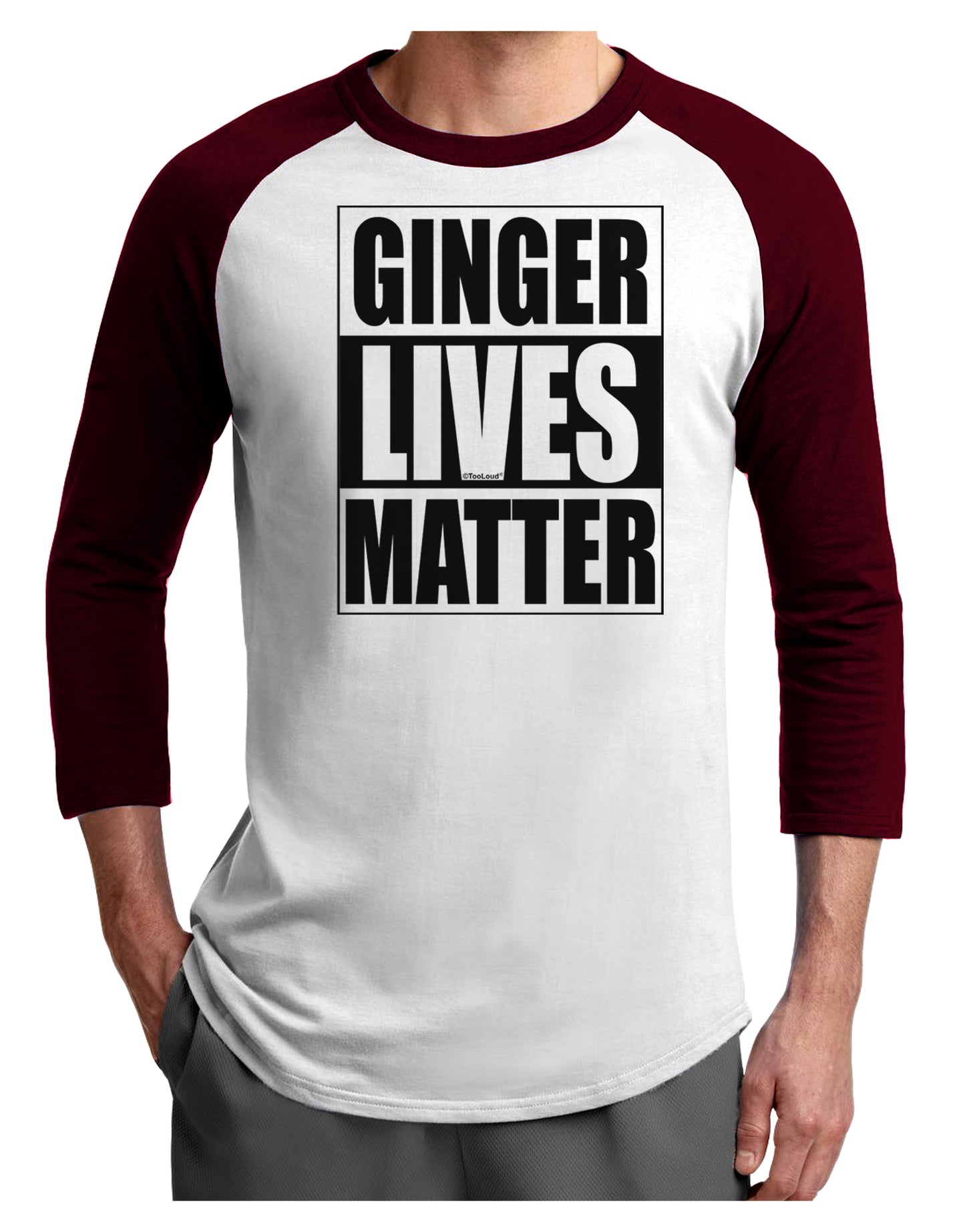 Ginger Lives Matter Adult Raglan Shirt by TooLoud-TooLoud-White-Cardinal-X-Small-Davson Sales