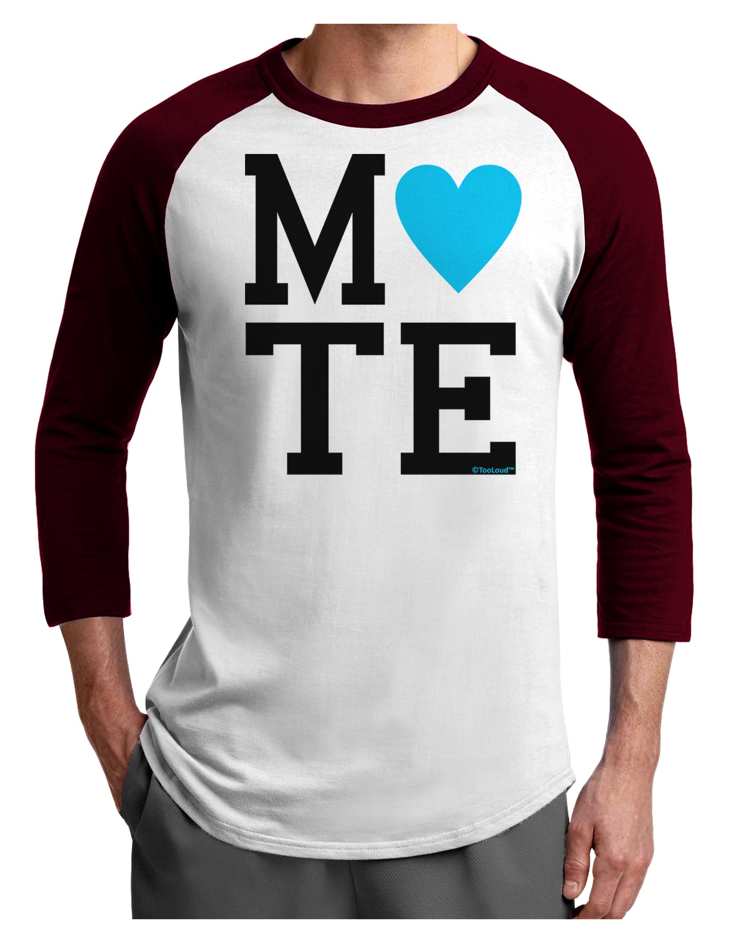Matching Soulmate Design - Mate - Blue Adult Raglan Shirt by TooLoud-TooLoud-White-Cardinal-X-Small-Davson Sales