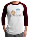 Cute Milk and Cookie - Made for Each Other Adult Raglan Shirt by TooLoud-TooLoud-White-Cardinal-X-Small-Davson Sales