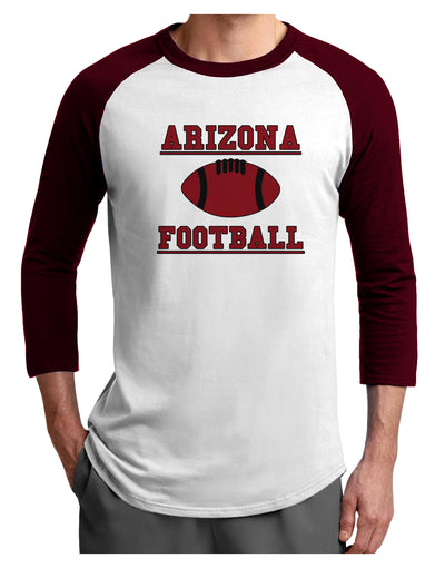 Arizona Football Adult Raglan Shirt by TooLoud-TooLoud-White-Cardinal-X-Small-Davson Sales