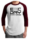 Epic Pi Day Text Design Adult Raglan Shirt by TooLoud-TooLoud-White-Cardinal-X-Small-Davson Sales