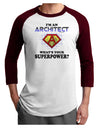 Architect - Superpower Adult Raglan Shirt-TooLoud-White-Cardinal-X-Small-Davson Sales