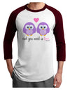 Owl You Need Is Love - Purple Owls Adult Raglan Shirt by TooLoud-TooLoud-White-Cardinal-X-Small-Davson Sales