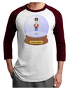 Nutcracker Snow Globe - Red Gold Black Adult Raglan Shirt by TooLoud-TooLoud-White-Cardinal-X-Small-Davson Sales