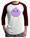 Cute Little Chick - Purple Adult Raglan Shirt by TooLoud-TooLoud-White-Cardinal-X-Small-Davson Sales