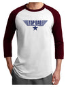 Top Dad Father's Day Adult Raglan Shirt-Raglan Shirt-TooLoud-White-Cardinal-X-Small-Davson Sales