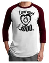 TooLoud I Love You 3000 Adult Raglan Shirt-Mens-Tshirts-TooLoud-White-Cardinal-X-Small-Davson Sales