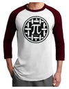 Pi Pie Adult Raglan Shirt-Mens T-Shirt-TooLoud-White-Cardinal-X-Small-Davson Sales