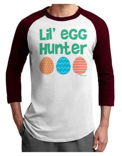 Lil' Egg Hunter - Easter - Green Adult Raglan Shirt by TooLoud-TooLoud-White-Cardinal-X-Small-Davson Sales