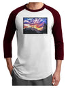 Colorado Rainbow Sunset Adult Raglan Shirt-Raglan Shirt-TooLoud-White-Cardinal-X-Small-Davson Sales