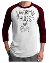 Warm Hugs Adult Raglan Shirt-Mens T-Shirt-TooLoud-White-Cardinal-X-Small-Davson Sales