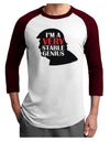 I'm A Very Stable Genius Adult Raglan Shirt by TooLoud-Clothing-TooLoud-White-Cardinal-X-Small-Davson Sales
