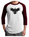 Crows Before Hoes Design Adult Raglan Shirt by TooLoud-TooLoud-White-Cardinal-X-Small-Davson Sales