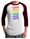 TooLoud Pride Flag Hex Code Adult Raglan Shirt-Mens-Tshirts-TooLoud-White-Cardinal-X-Small-Davson Sales