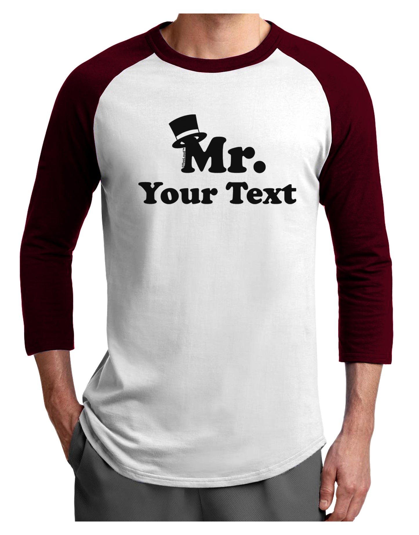 Personalized Mr Classy Adult Raglan Shirt by TooLoud-TooLoud-White-Cardinal-X-Small-Davson Sales