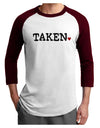 Taken Adult Raglan Shirt by-Raglan Shirt-TooLoud-White-Cardinal-X-Small-Davson Sales