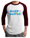 Cute Decorative Hoppy Easter Design Adult Raglan Shirt by TooLoud-TooLoud-White-Cardinal-X-Small-Davson Sales