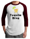 Tequila Diva - Cinco de Mayo Design Adult Raglan Shirt by TooLoud-TooLoud-White-Cardinal-X-Small-Davson Sales