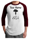 Personalized Cabin 1 Zeus Adult Raglan Shirt by-Raglan Shirt-TooLoud-White-Cardinal-X-Small-Davson Sales