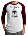 Personalized Cabin 13 Hades Adult Raglan Shirt-TooLoud-White-Cardinal-X-Small-Davson Sales