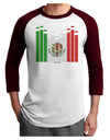 Mexican Flag Levels - Cinco De Mayo Adult Raglan Shirt-TooLoud-White-Cardinal-X-Small-Davson Sales