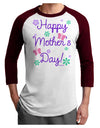 Happy Mother's Day Design Adult Raglan Shirt by TooLoud-TooLoud-White-Cardinal-X-Small-Davson Sales