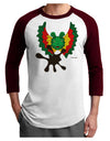 Dilophosaurus Design - Spit Adult Raglan Shirt by TooLoud-TooLoud-White-Cardinal-X-Small-Davson Sales