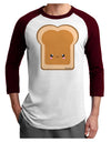 Cute Matching Design - PB and J - Peanut Butter Adult Raglan Shirt by TooLoud-TooLoud-White-Cardinal-X-Small-Davson Sales