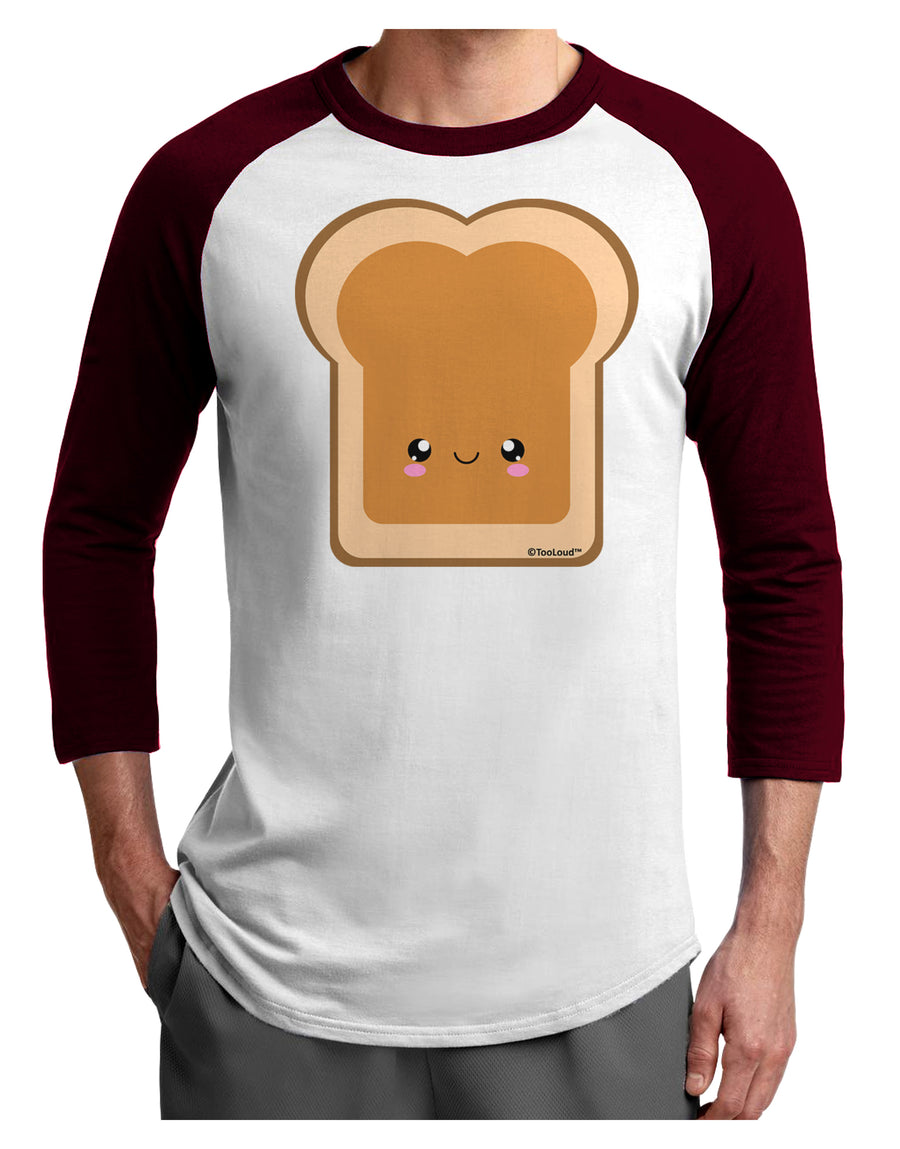 Cute Matching Design - PB and J - Peanut Butter Adult Raglan Shirt by TooLoud-TooLoud-White-Black-X-Small-Davson Sales