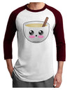 Cute Egg Nog Design - Adult Raglan Shirt by TooLoud-TooLoud-White-Cardinal-X-Small-Davson Sales