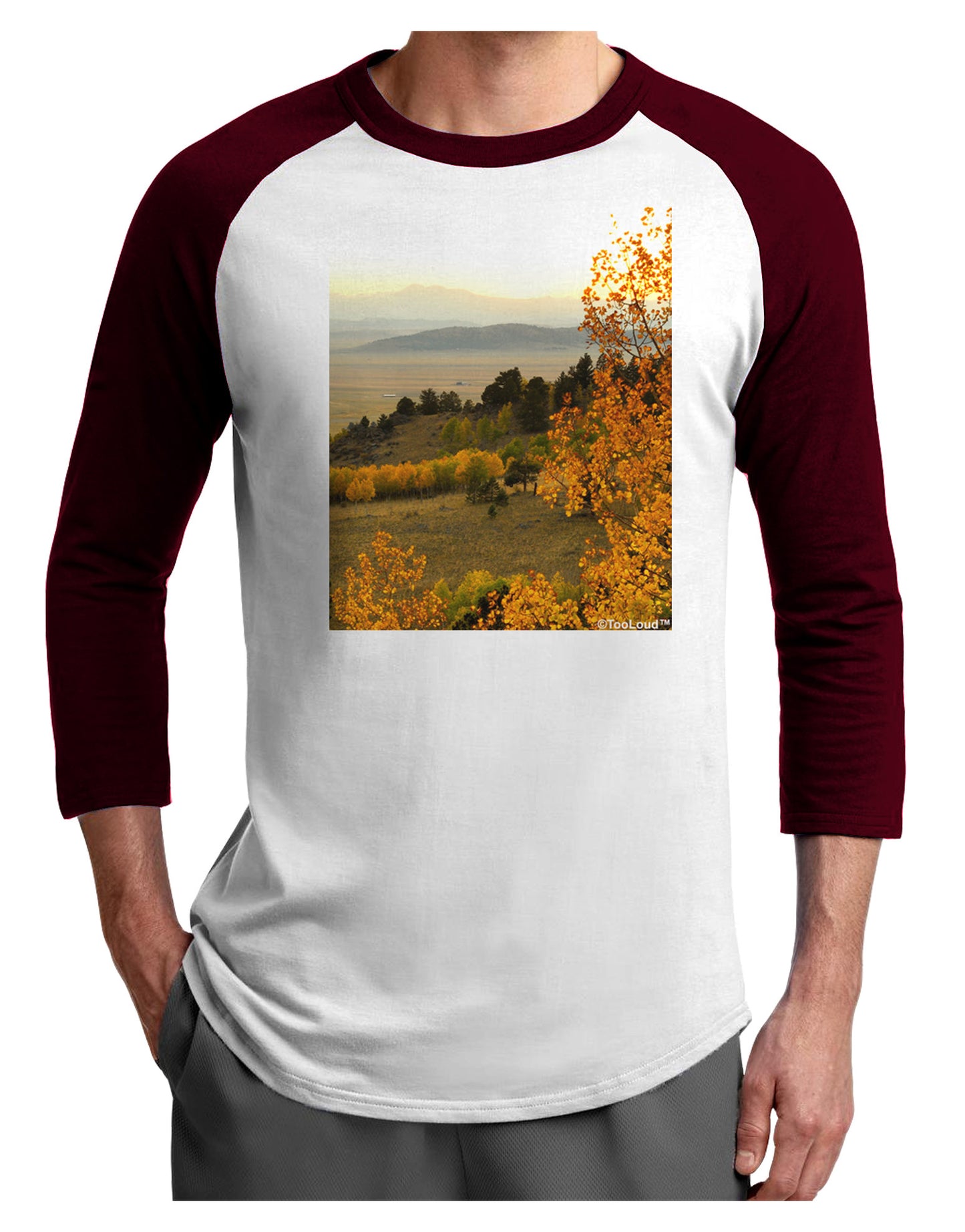 Nature Photography - Gentle Sunrise Adult Raglan Shirt by-Raglan Shirt-TooLoud-White-Cardinal-X-Small-Davson Sales