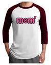 Mom to the Fifth Power - Cute Mom of 5 Design Adult Raglan Shirt by TooLoud-TooLoud-White-Cardinal-X-Small-Davson Sales
