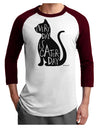 Every Day Is Caturday Cat Silhouette Adult Raglan Shirt by TooLoud-TooLoud-White-Cardinal-X-Small-Davson Sales