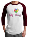 I Heart My Niece - Autism Awareness Adult Raglan Shirt by TooLoud-TooLoud-White-Cardinal-X-Small-Davson Sales