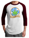 Green Party Symbol Adult Raglan Shirt-TooLoud-White-Cardinal-X-Small-Davson Sales