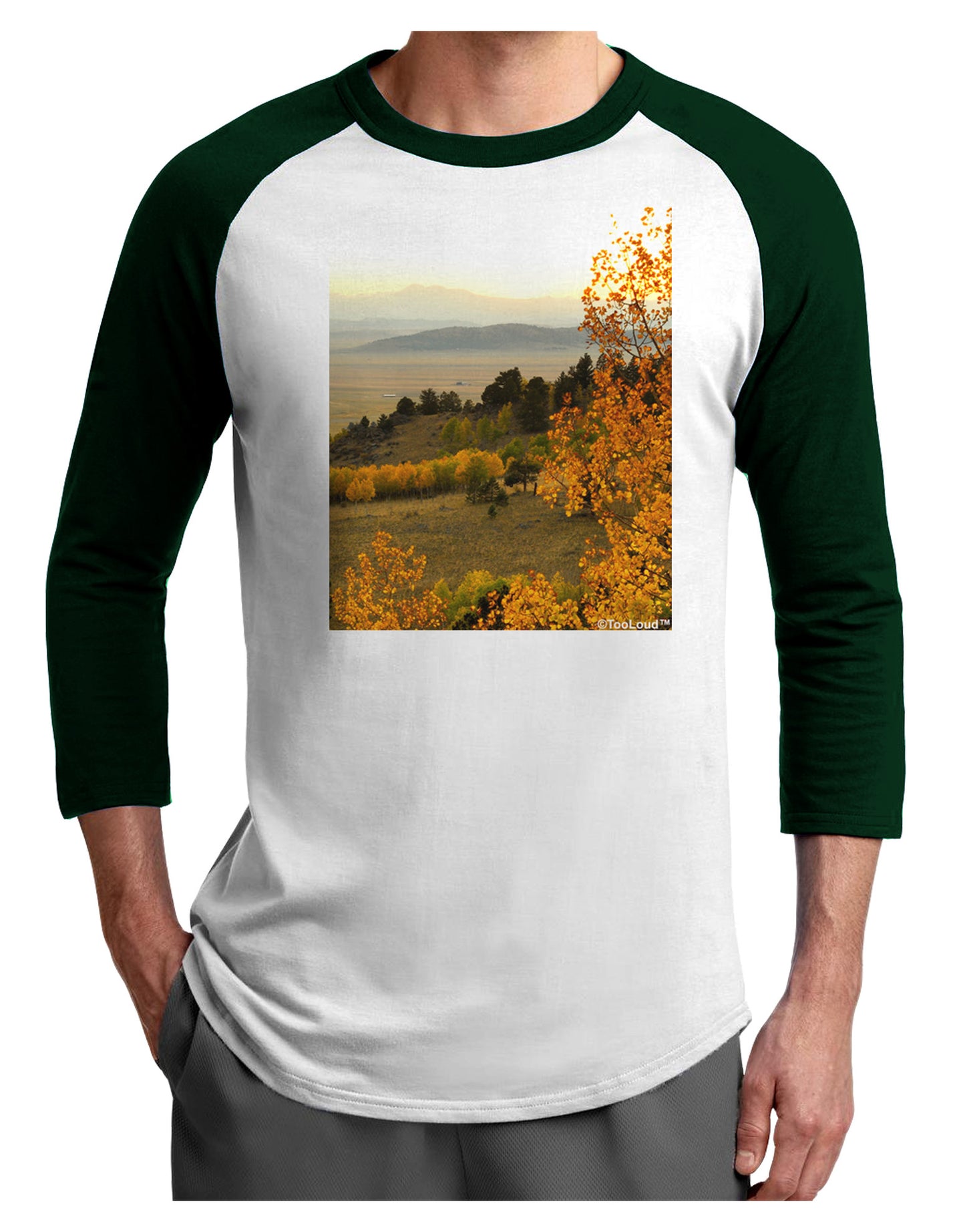 Nature Photography - Gentle Sunrise Adult Raglan Shirt by-Raglan Shirt-TooLoud-White-Forest-X-Small-Davson Sales