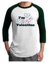 I'm HER Valentine Adult Raglan Shirt-Raglan Shirt-TooLoud-White-Forest-X-Small-Davson Sales