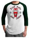 Red Cup Drink Coffee Hail Satan Adult Raglan Shirt by-Raglan Shirt-TooLoud-White-Forest-X-Small-Davson Sales